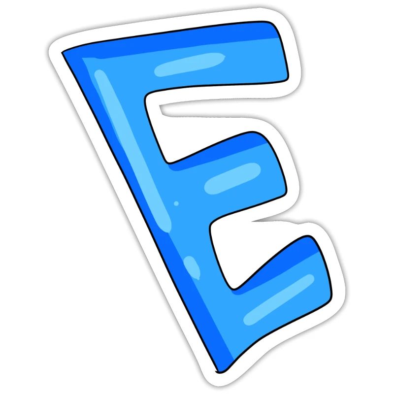 Letter E Initial point