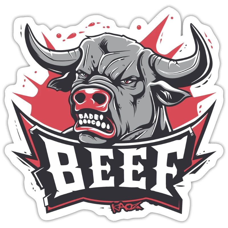 Wütende Kuh oder Stier: Streit