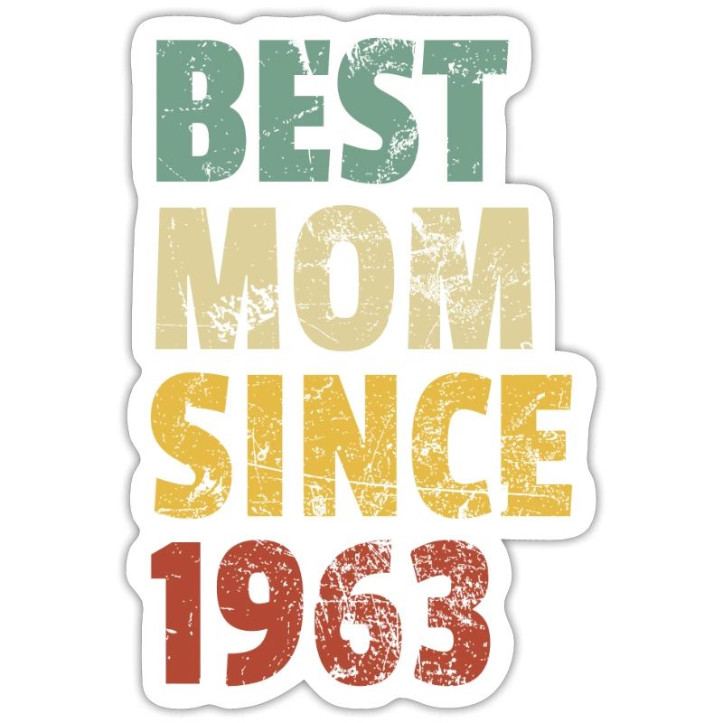 Beste Mutter seit 1963 Muttertags-Slogan-Zitat