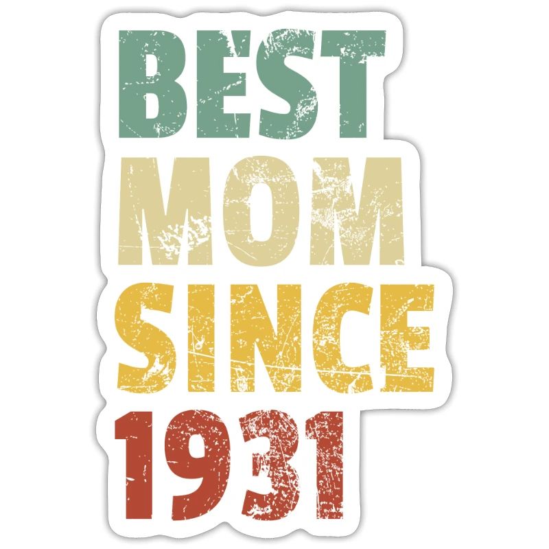 Beste Mutter seit 1931 Muttertags-Slogan-Zitat