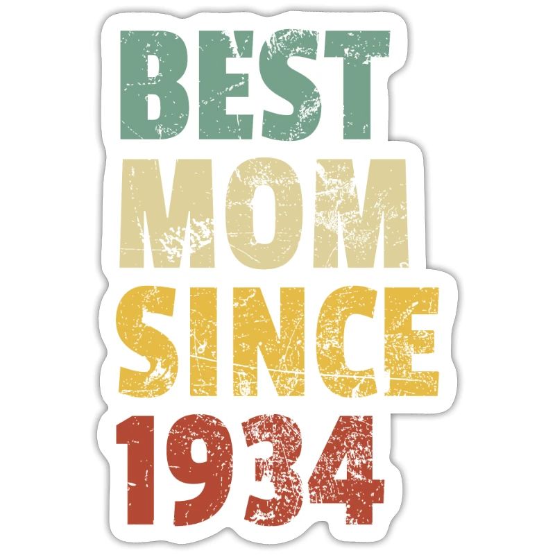 Beste Mutter seit 1934 Muttertags-Slogan-Zitat