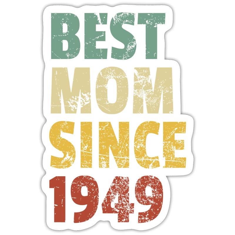 Beste Mutter seit 1949 Muttertags-Slogan-Zitat