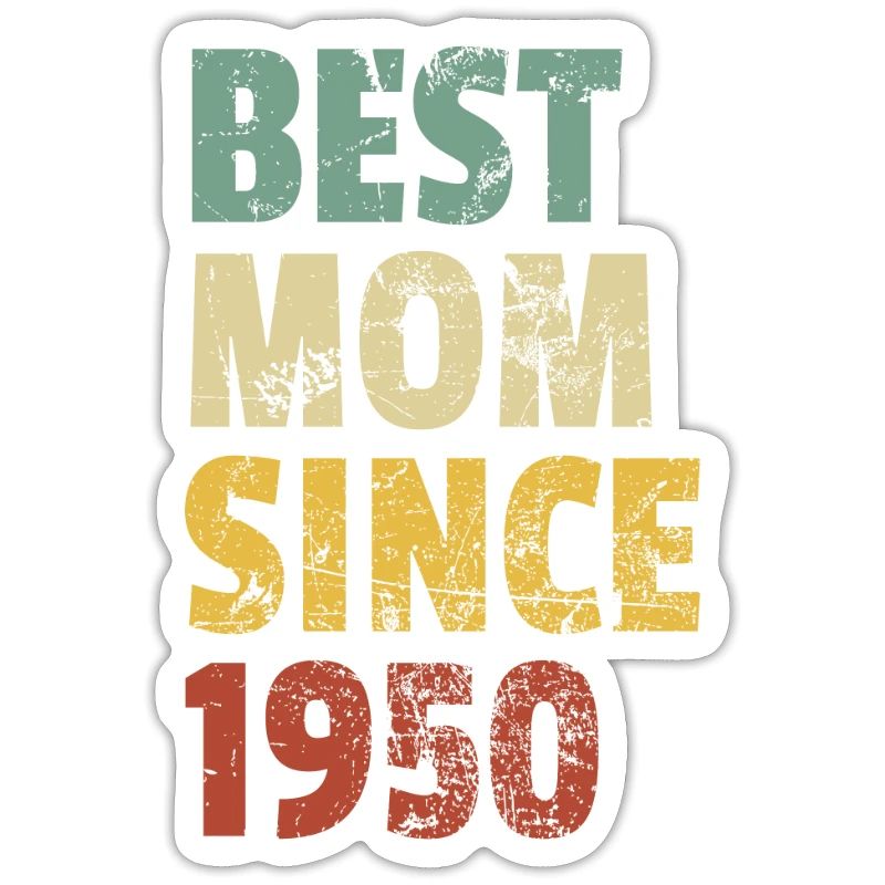 Beste Mutter seit 1950 Muttertags-Slogan-Zitat