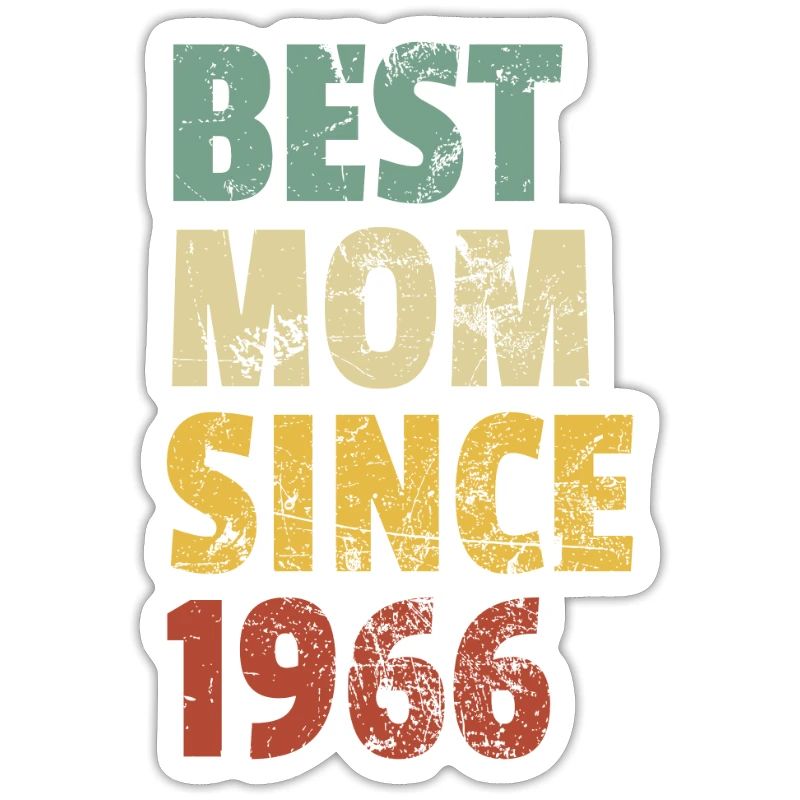 Beste Mutter seit 1966 Muttertags-Slogan-Zitat