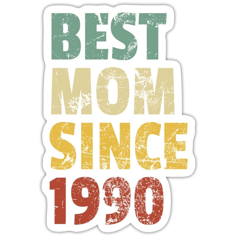 Beste Mutter seit 1990 Muttertags-Slogan-Zitat
