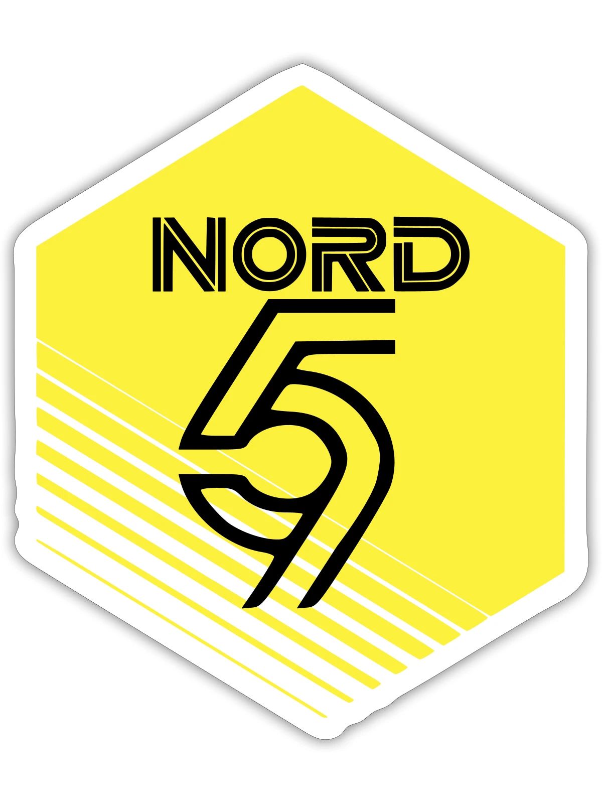 Norden - Sticker Größe S (10 x 10 cm) - Mattweiß - Vorne