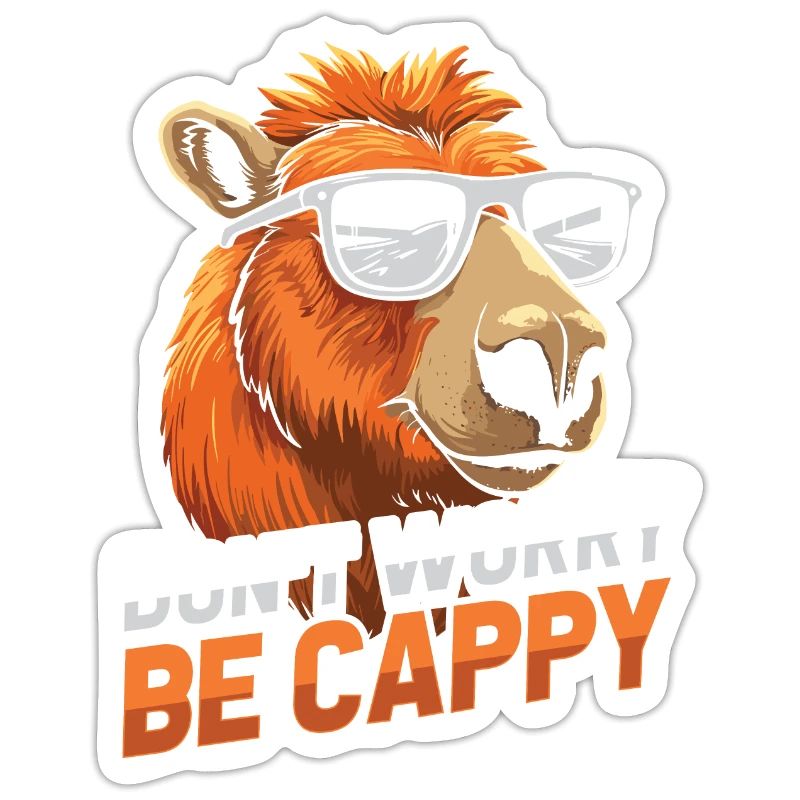 Capybara Capybara Don't Worry Be Cappy