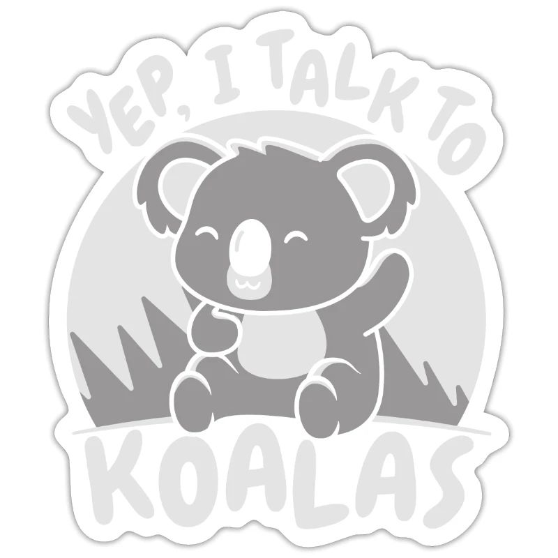 Ja, ich spreche mit Koalas Koalabär Phascolarctos