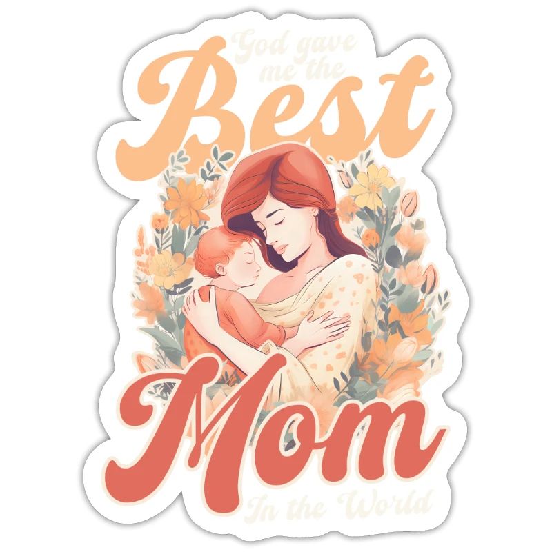 Muttertag, den Gott der besten Mutter der Welt geschenkt hat