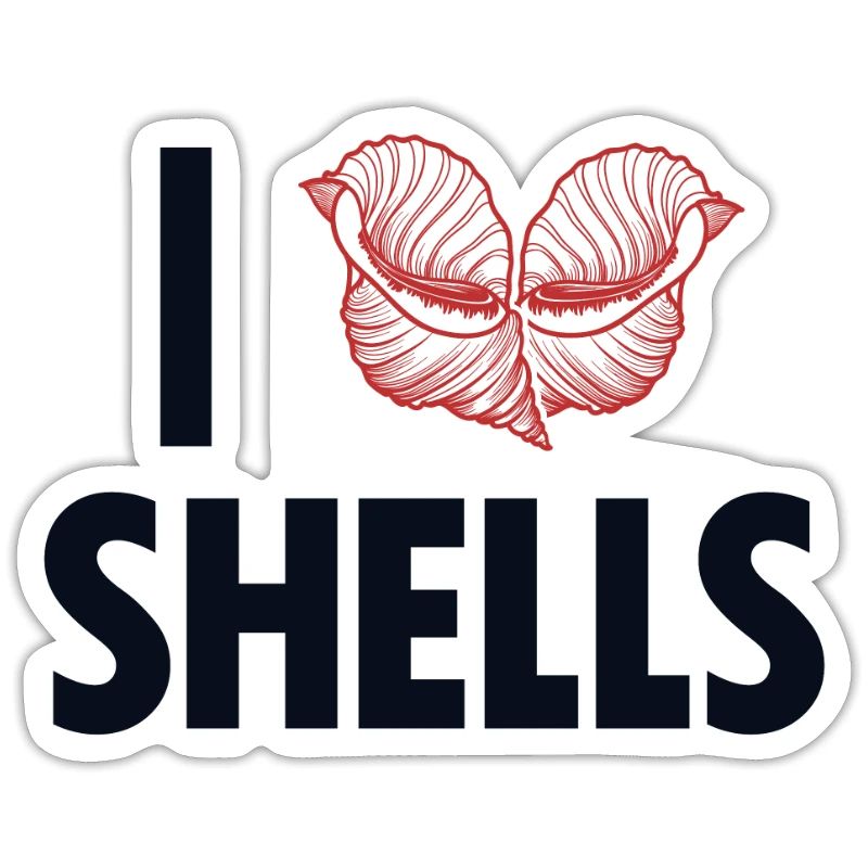 I love Shells Shell Shelling Bag Hunter Seashell