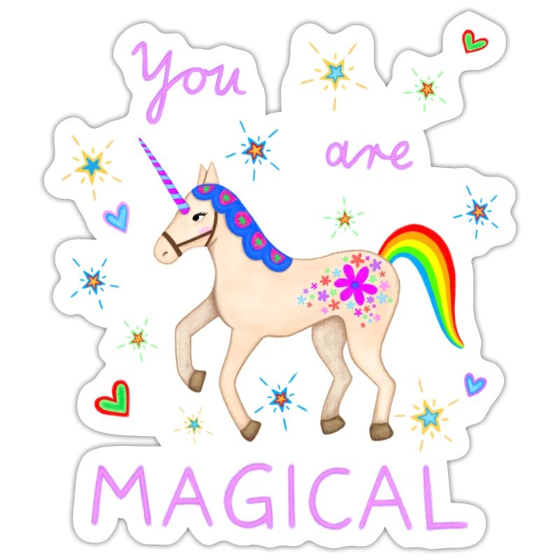 Süßes Einhorn magisch Einhörner Regenbogen Mädchen