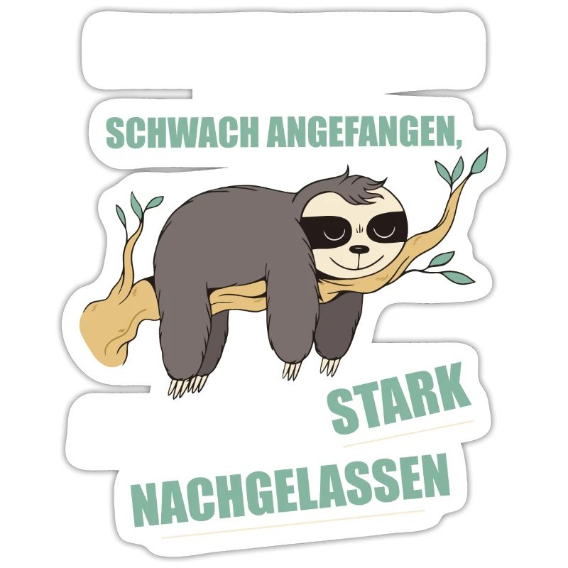 My motivation started weak Sloth