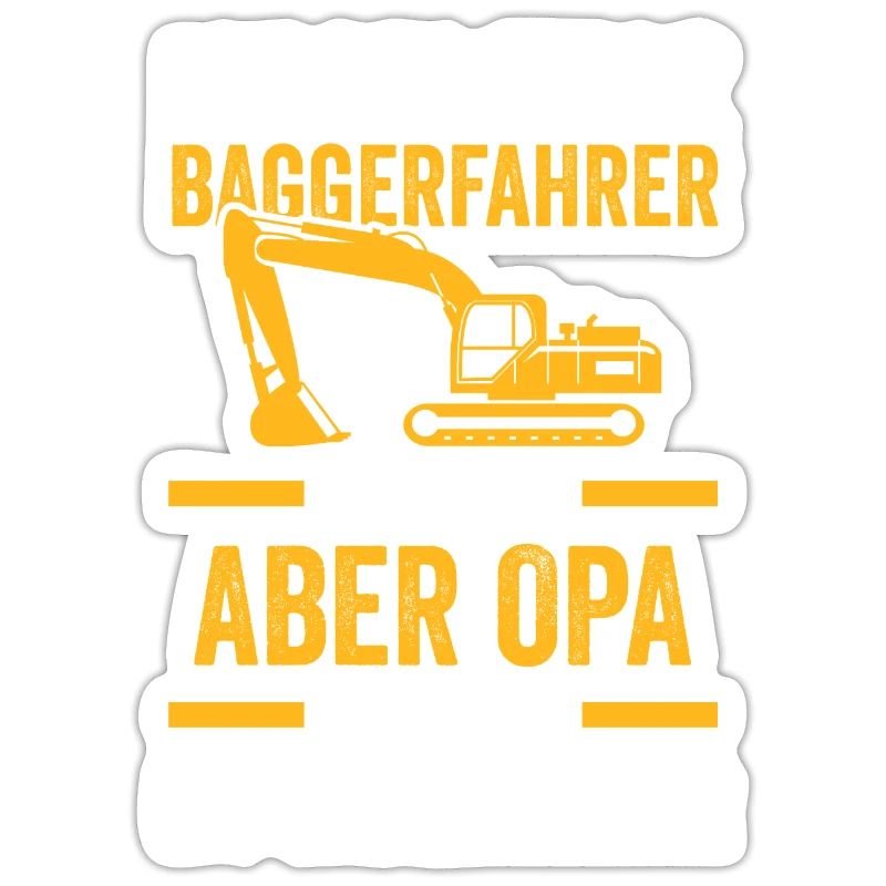 Bagger Opa Baggerführer Geschenk