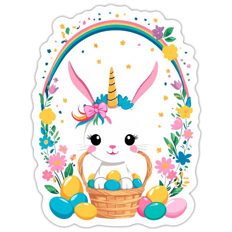 Funny Unicorn Easter Bunny Cute Easter Unicorn