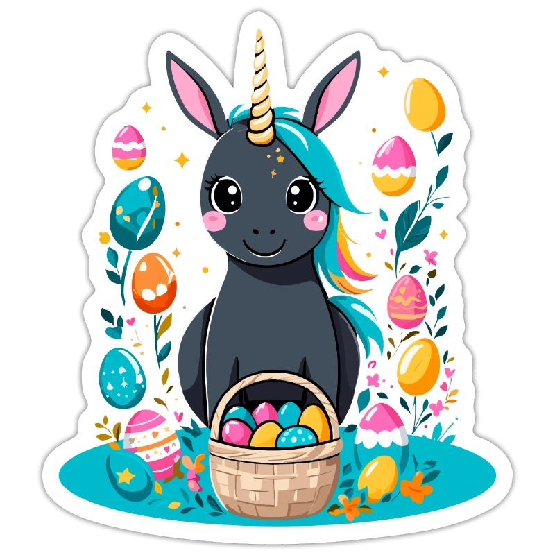 Funny Unicorn Easter Bunny Cute Easter Unicorn