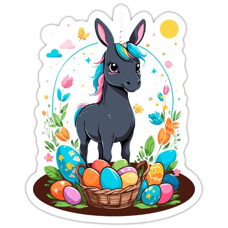 Funny Unicorn Easter Bunny Cute Easter Unicorn