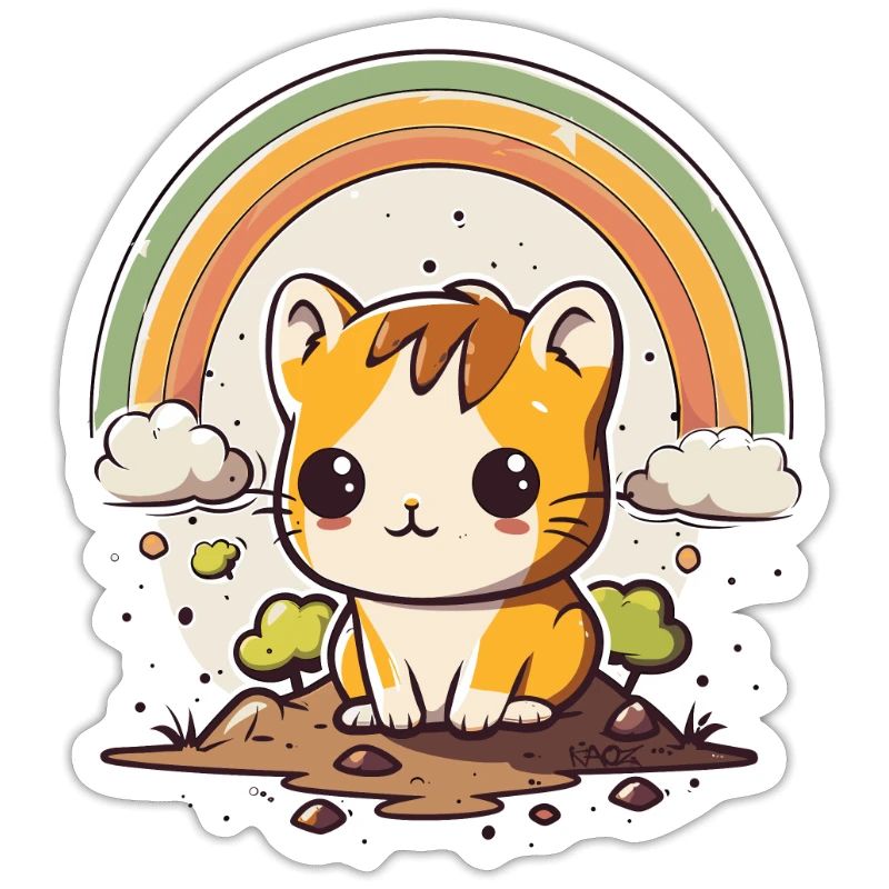 Cute clouds, hamsters and rainbows