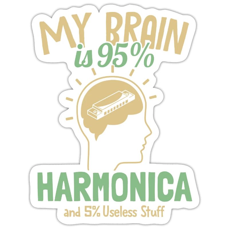 Mon cerveau est composé à 95 % d'harmonica, d'harmoniciste et de harpe à bouche