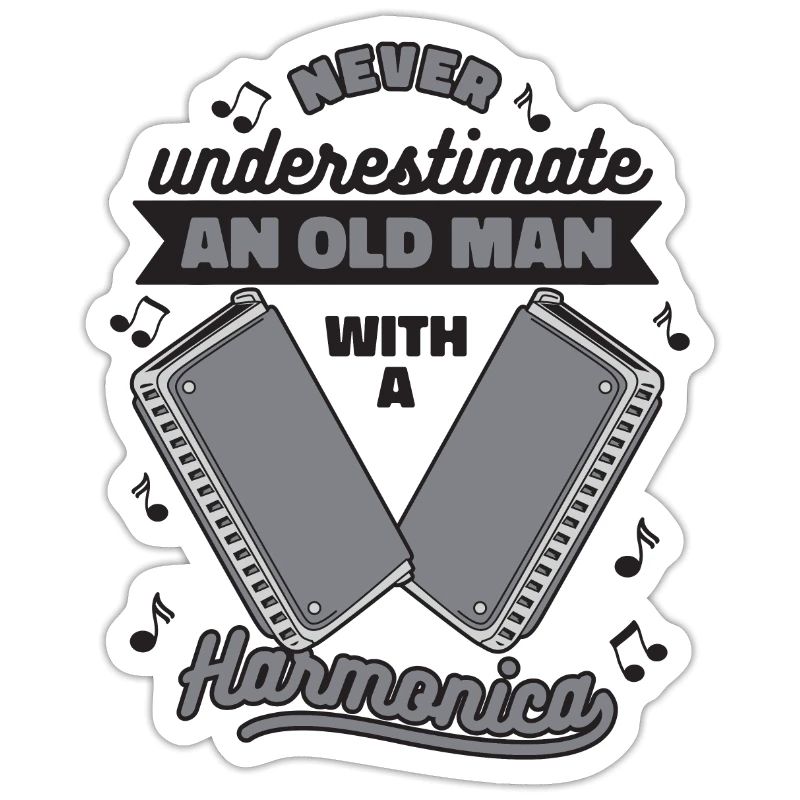 Never Underestimate An Old Man With Harmonica