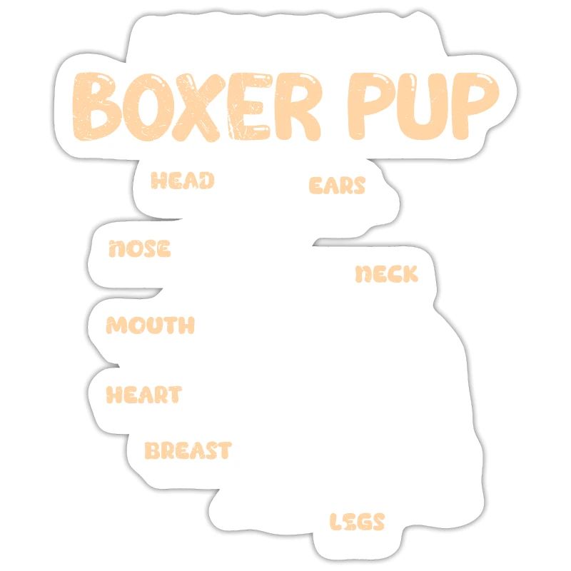 Deutscher Boxer ANATOMIE EINES BOXERS Lustiges