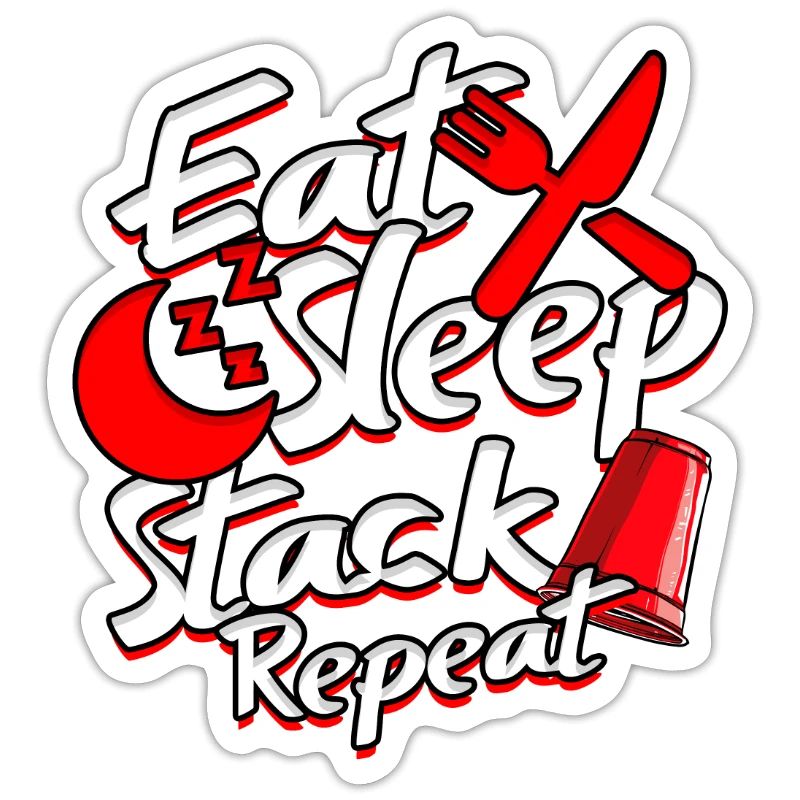 Sport Stacking Cup Stacking Eat Sleep Stack Repeat