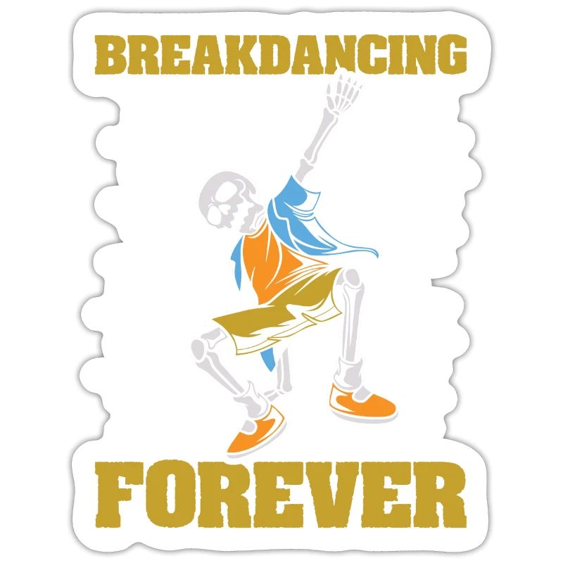 Breakdance Breakdancer Breakdancing Skelett