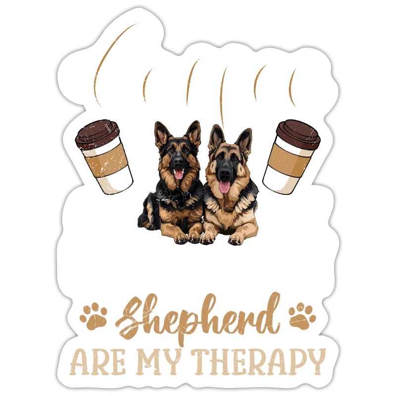 Kaffeetrinker Coffee and my German Shepherd my