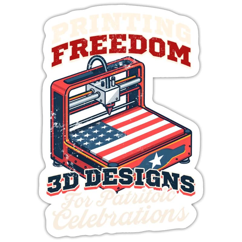 Impression 3D patriotique Liberté d’impression Conceptions 3D