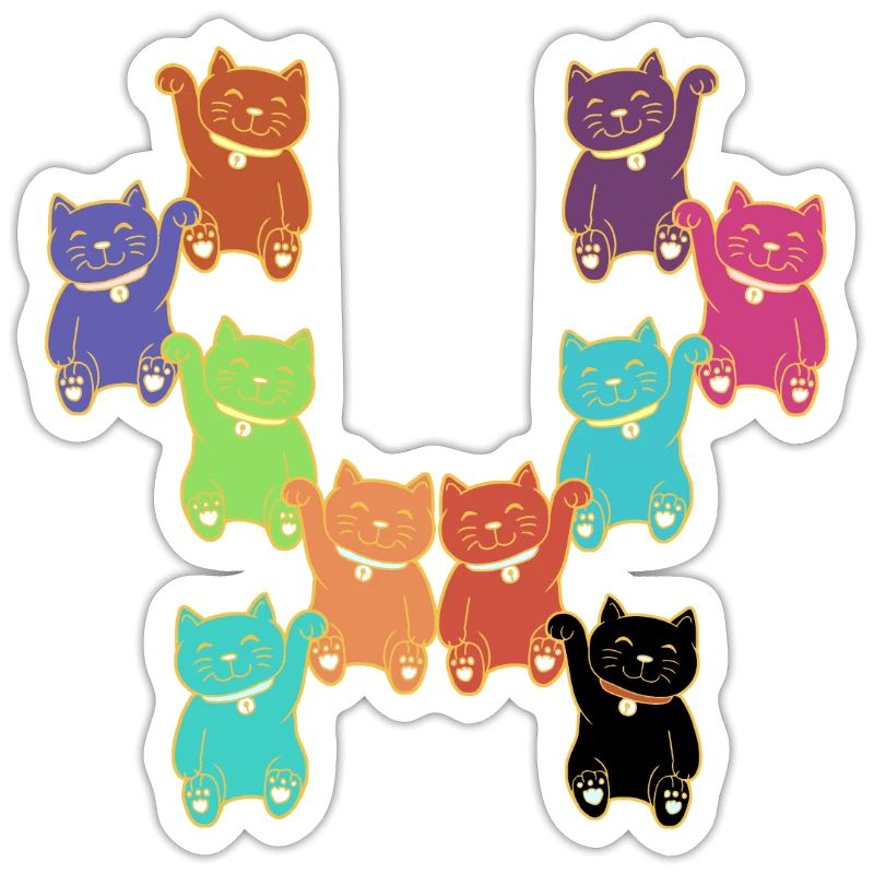 Katzen Katze Different anders bunt Kätzchen