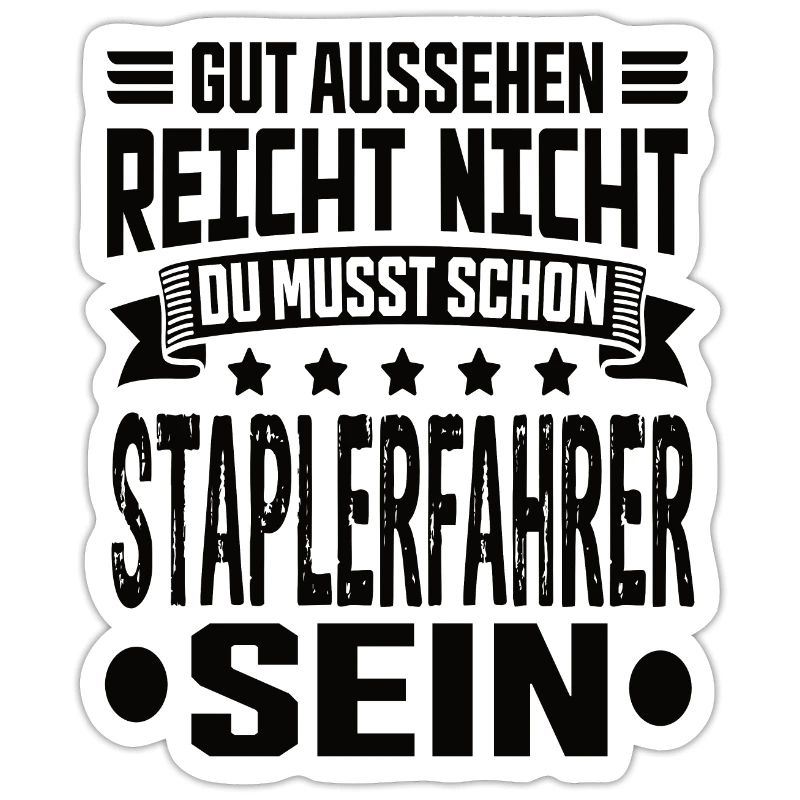 Staplerfahrer Stapler Gabelstapler Staplerfahrerin
