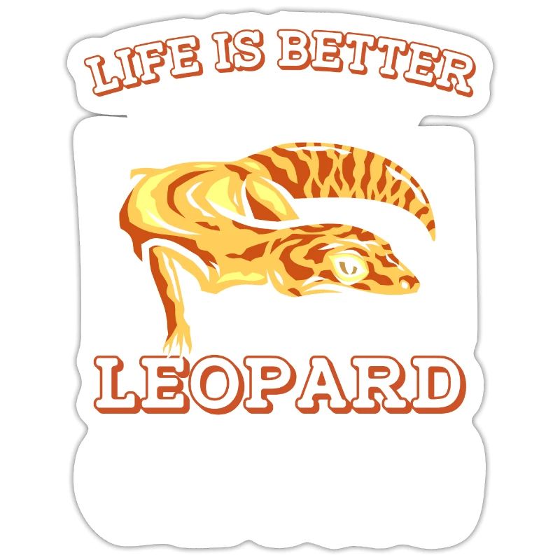 Das Leben ist besser mit einer Leopardgecko-Eidechse