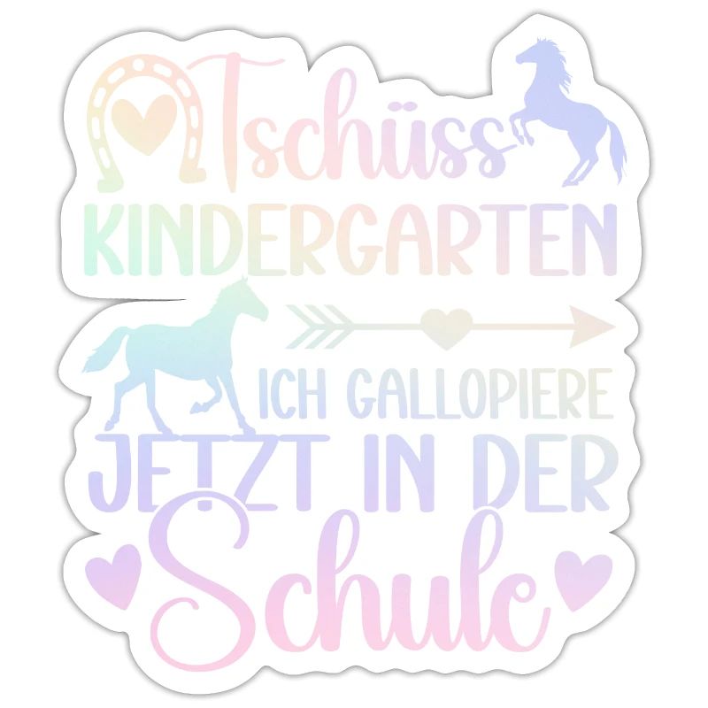 Schulkind 2024 Mädchen Pferd Einschulung 2024 Mädc