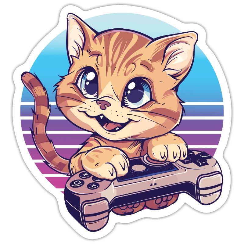 Fond rétro de jeu de chat