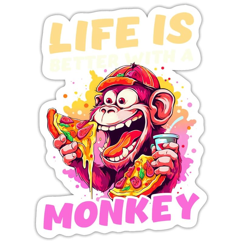 Monkey Lover Life Better With Monkey