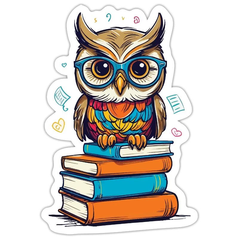 Bücher Eule Eulen Liebhaber Süße Buch Illustration