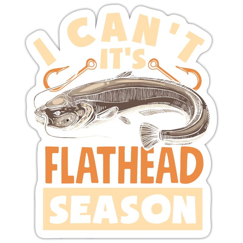 Funny catfish lover flathead fish