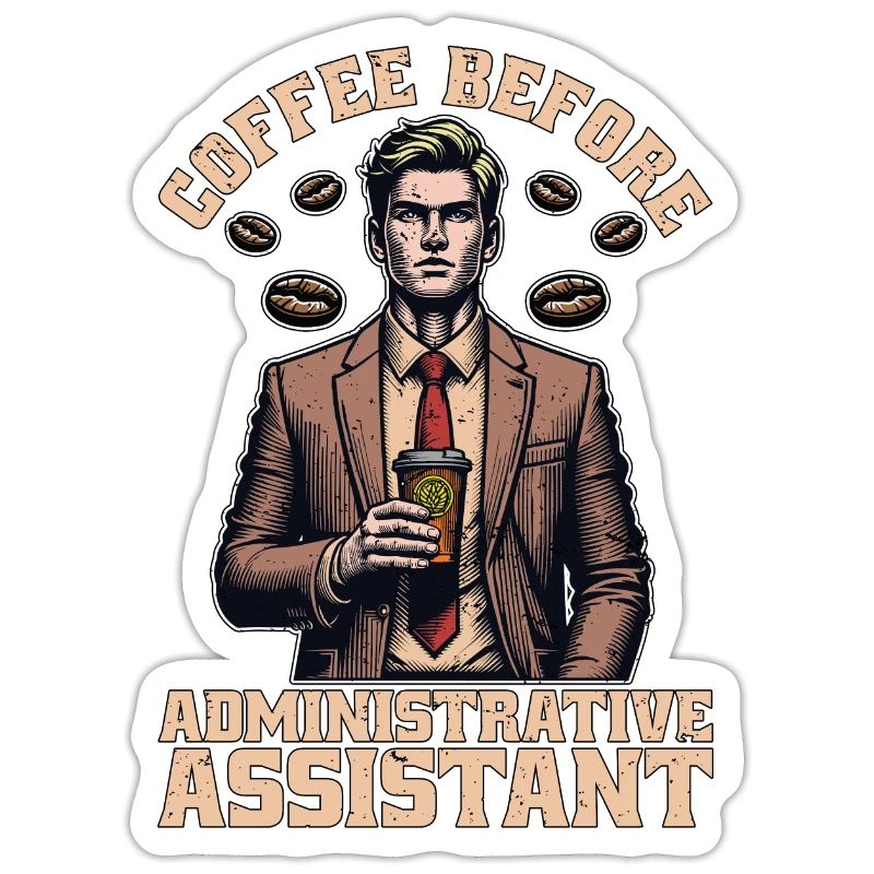 Admin Assistant Coffee Office Worker Coffee Lover