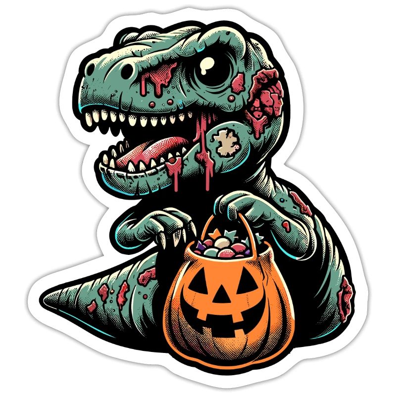 T-Rex Dinosaurier Süßes Oder Saures Halloween