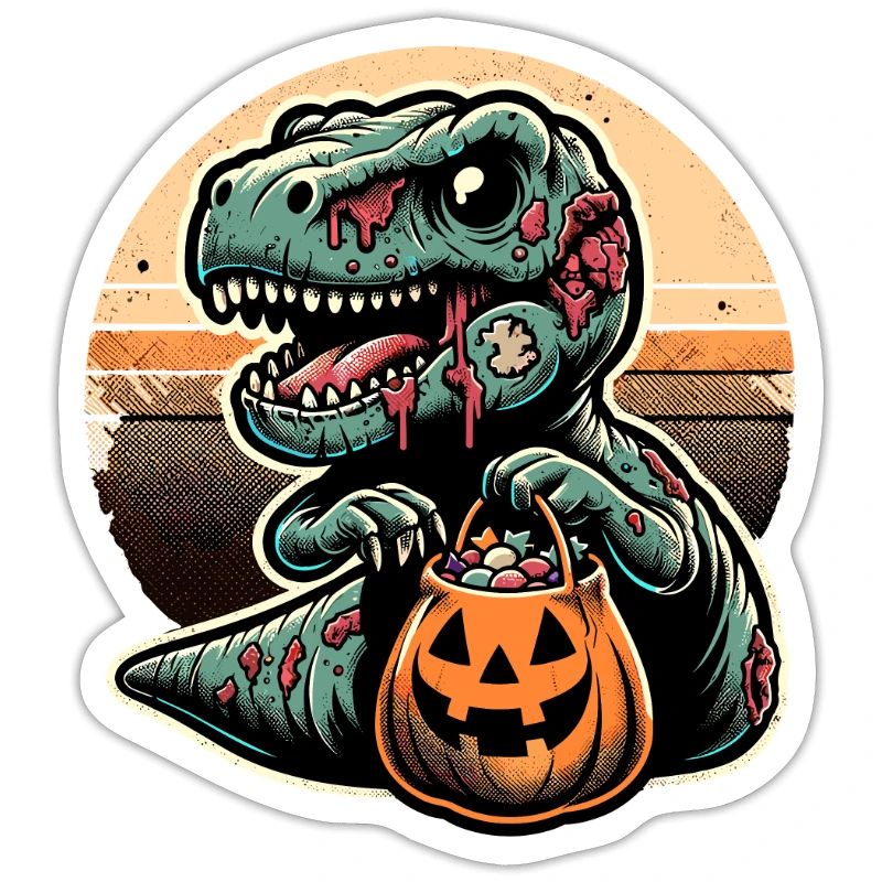 T-Rex Dinosaurier Süßes Oder Saures Halloween