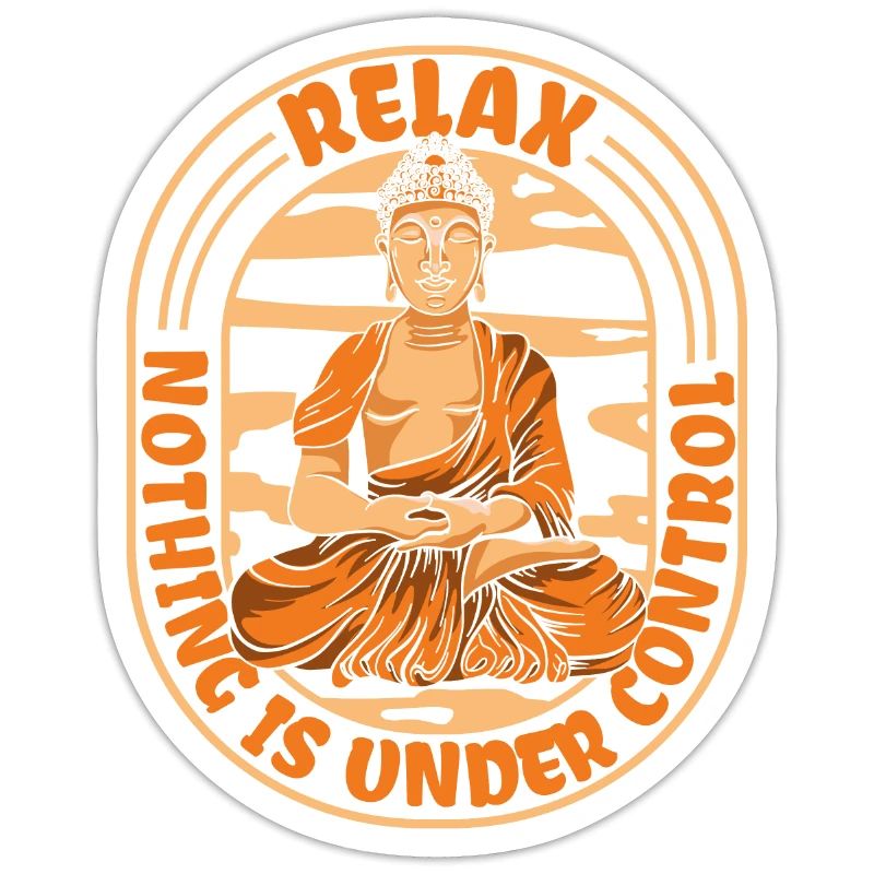 Relax Nothing is Under Control Statue bouddhiste