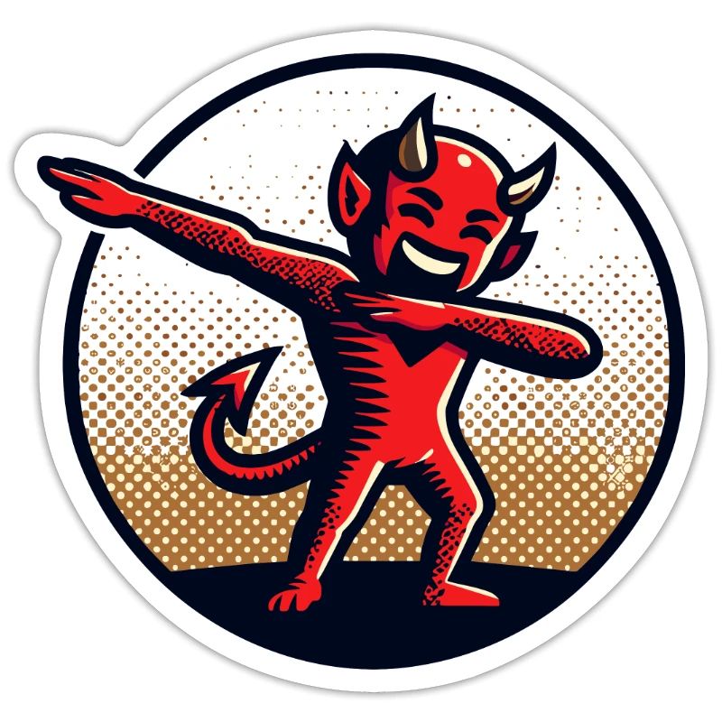 Dabbing Devil Funny Dabbing Design