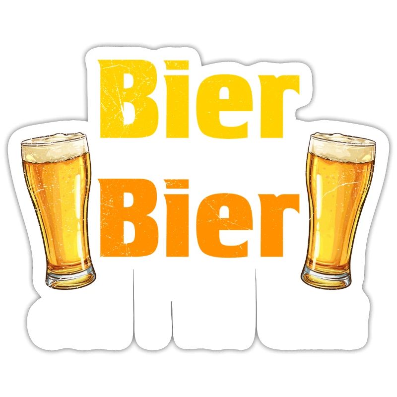 Bier her oder ich fall um Biertrinker