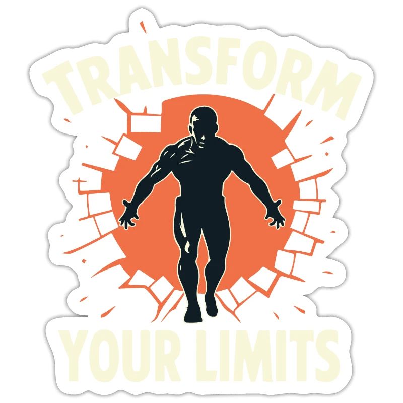 TRANSFORM YOUR LIMITS (BRIGHT TEXT DESIGN)