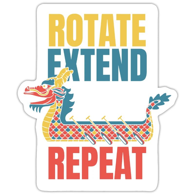 Rotate Extend Pull Repeat Paddler Drummer Team