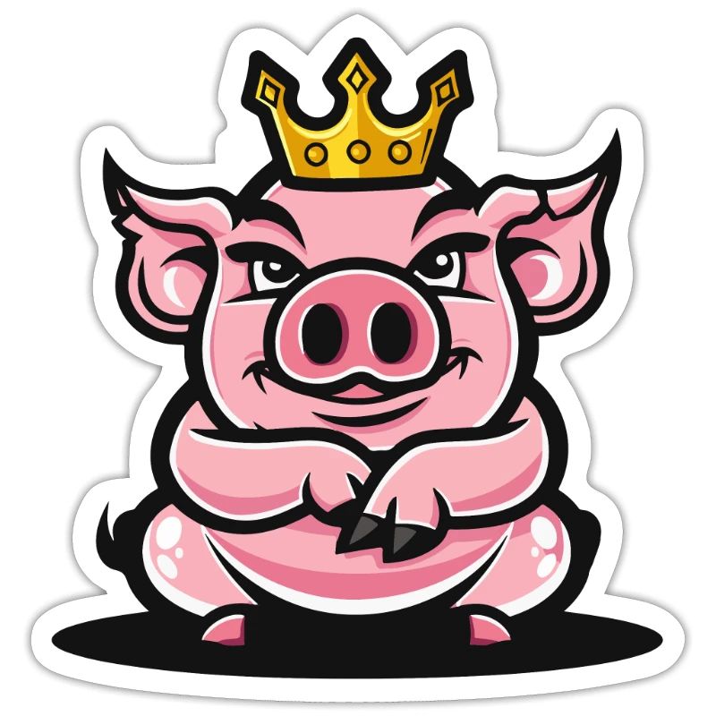 Pig Comic Crown