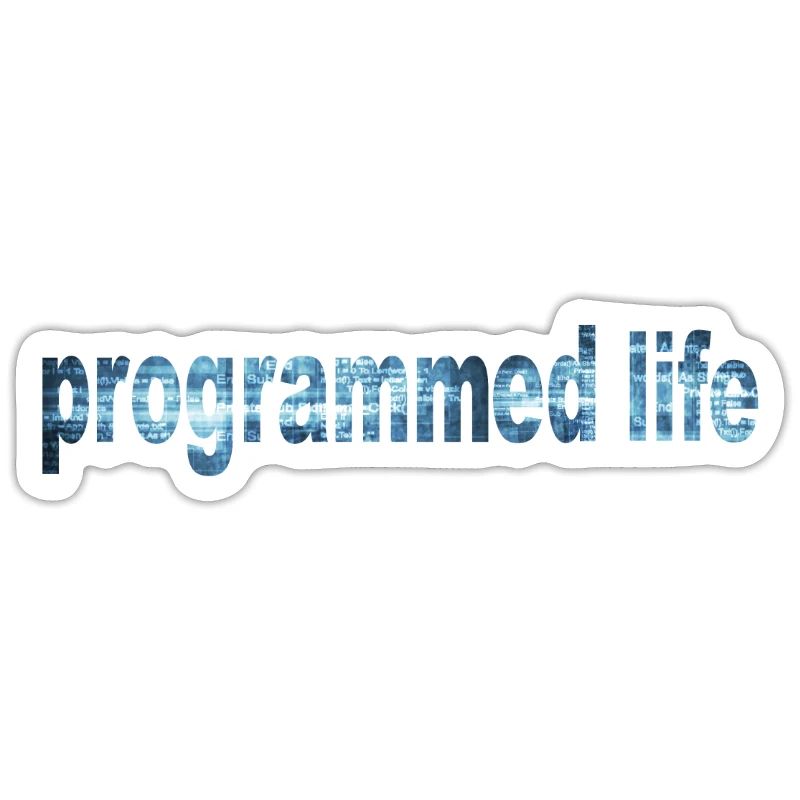 Programmiertes Leben Typografie Programmed Life