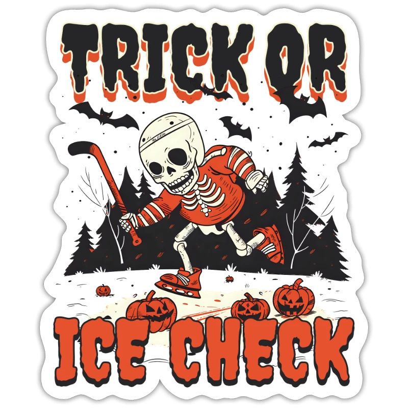 Halloween Eishockey Trick oder Eischeck