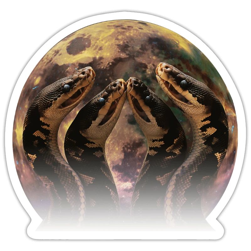 Kugelpython Schlange Heulender Mond