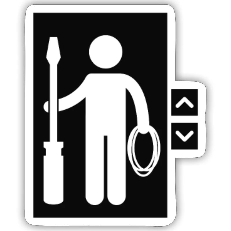 Elevator Logo Emblem Repair Inspector Elevator