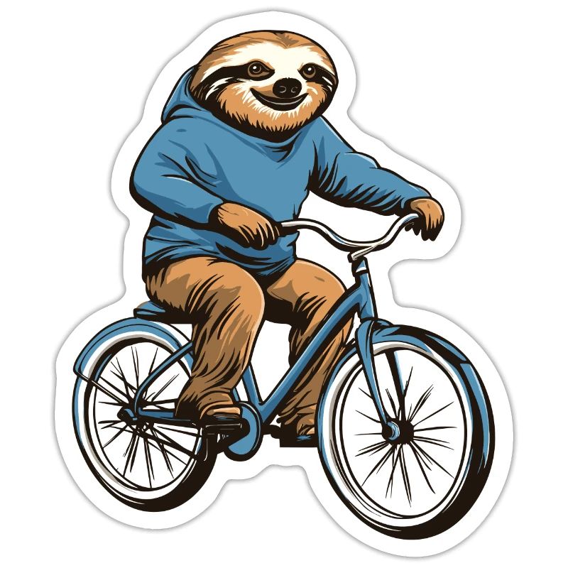 Sloth on Bicycle